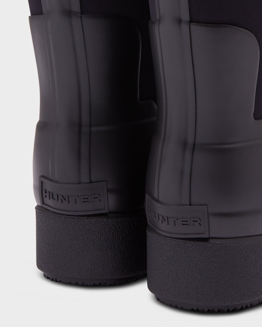 Botas Creeper Hunter Mujer Negras Refined Slim Fit Neoprene Short 561789-LHP